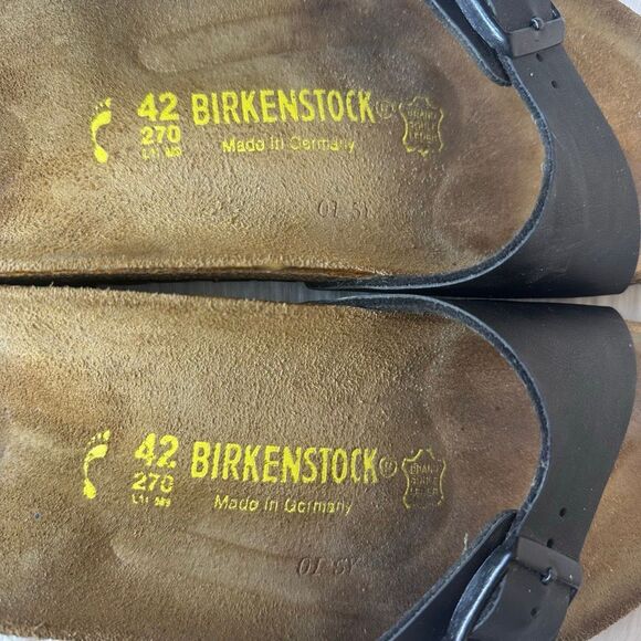 Birkenstock Unisex Madrid Birko-Flor Single-Strap Slide Sandal Size 42 - Picture 7 of 16